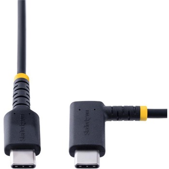 USBケーブル/USB-C - USB-C/USB 2.0/L型 右向き/USB PD 対応/急速充電 & データ転送/高耐久 アラミド繊維補強/Type-C充電 & 同期コード/タイプC L字 コネクター StarTech.com