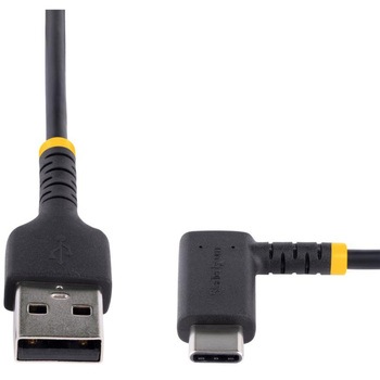 USBケーブル/USB-A - USB-C/USB 2.0/L型  右向き/急速充電 & データ転送/高耐久 アラミド繊維補強/Type-C 充電コード/タイプC L字 コネクター StarTech.com