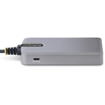 USBハブ/USB Type-A 接続/イーサネットアダプター内蔵/5Gbps/3ポートxUSB 3.2 Gen 1/バスパワー/30cm長尺ケーブル/USB 3.0 ポータブル RJ45 LAN 増設 拡張 スプリッター StarTech.com