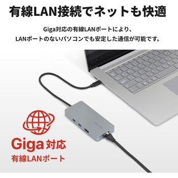 Type-C接続 ドッキングステーション PD対応 CR付 シルバー BUFFALO(バッファロー)