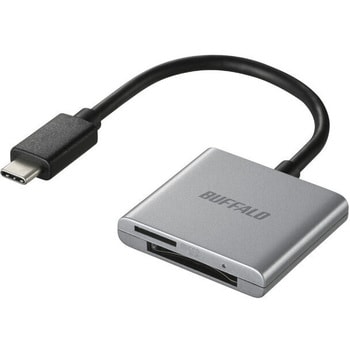 BUFFALO USB3.0 microSD SDカード専用カードリーダー ホワイト BSCR27U3WH 別倉庫からの配送 -  外付けハードディスク、ドライブ