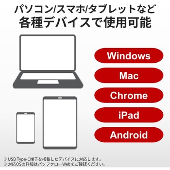 USB3.2Gen1Type-C カードリーダー SD/microSD シルバー BUFFALO(バッファロー)