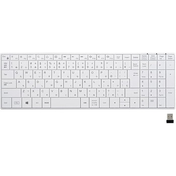 2.4GHz無線 コンパクトキーボード ホワイト BUFFALO(バッファロー)
