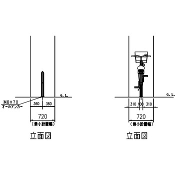 独立式サイクルスタンド(CS-H型) ダイケン
