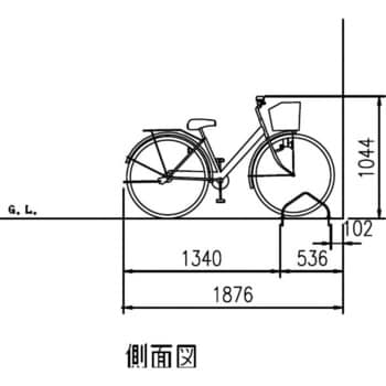 独立式サイクルスタンド(CS-MU型) ダイケン 駐輪用スタンド 【通販