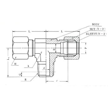 銅管用 くい込み継手 B型 15MPa GT-2型 コネクターティ 常栄継手工業
