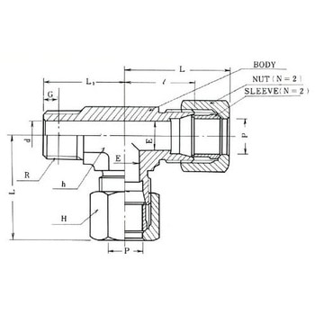 銅管用 くい込み継手 B型 15MPa GT-3型 サービスティ 常栄継手工業