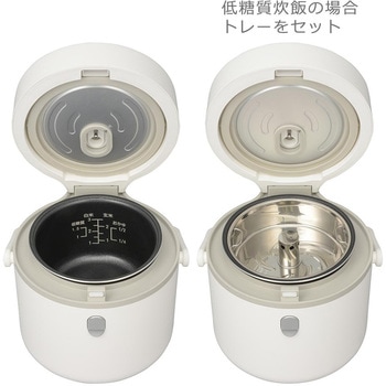 マイコン炊飯器 3合 低糖質機能付き - オーム電機