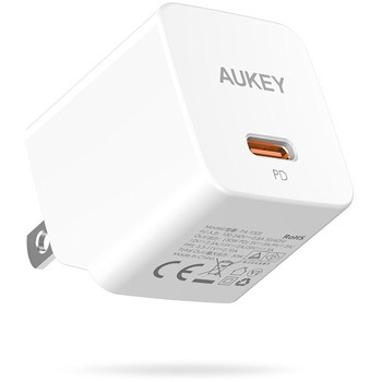 PA-Y30S-WT USB[d Minima 30W PDΉ ܂肽ݎ [USB-C 1|[g] AUKEY(I[L[) 13500535
