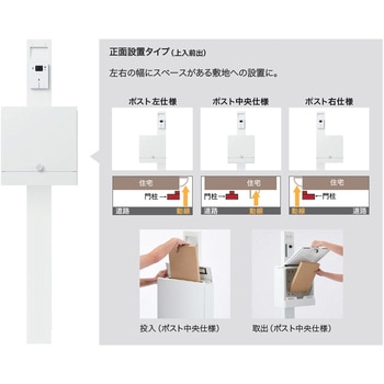 門柱ユニット(ポストのみ付属タイプ) NASTA(ナスタ)