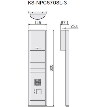 インターホンパネル KS-NPC670S NASTA(ナスタ)