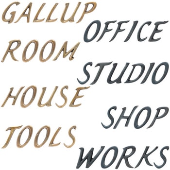 GALLUP(ギャラップ) Brass Products ハウスレター #O #Gold 7505-55 Brass Products(ブラス・プロダクツ)