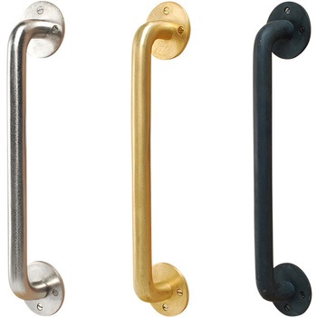 GALLUP(ギャラップ) Brass Products ラウンドバー ドアハンドル #Silver 7505-60 Brass Products(ブラス・プロダクツ)