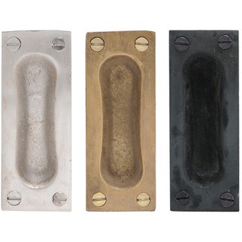 GALLUP(ギャラップ) Brass Products ポケット ドア プル 4個セット #Black 90 x 30 670-65 Brass Products(ブラス・プロダクツ)