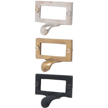 GALLUP(ギャラップ) Brass Products カードホルダー プル 4個セット #Black 55 x 40 670-72 Brass Products(ブラス・プロダクツ)