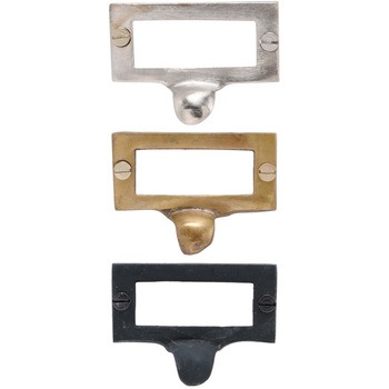 GALLUP(ギャラップ) Brass Products カードホルダー プル 4個セット #Black 55 x 40 670-72 Brass Products(ブラス・プロダクツ)