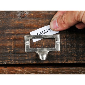 GALLUP(ギャラップ) Brass Products カードホルダー プル 4個セット #Black 55 x 40 670-72 Brass Products(ブラス・プロダクツ)