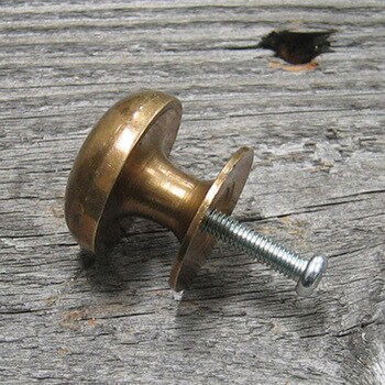 GALLUP(ギャラップ) Brass Products キャビネット ノブ 4個セット #Black W25 x H22 670-71 Brass Products(ブラス・プロダクツ)