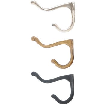 GALLUP(ギャラップ) Brass Products スクールハウス コートフック 4個セット #Gold 7505-09 Brass Products(ブラス・プロダクツ)