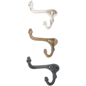 GALLUP(ギャラップ) Brass Products ダブル エイコーン フック 4個セット #Silver 7505-10 Brass Products(ブラス・プロダクツ)