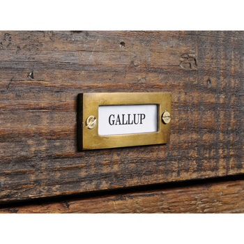 GALLUP(ギャラップ) Brass Products カードホルダー 4個セット #Black 55x25 7505-23 Brass Products(ブラス・プロダクツ)
