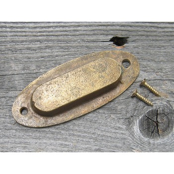 GALLUP(ギャラップ) Brass Products オーバル ポケット プル 4個セット #Silver 7505-37 Brass Products(ブラス・プロダクツ)