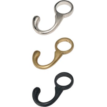 GALLUP(ギャラップ) Brass Products パイプフック 4個セット #Black 7505-52 Brass Products(ブラス・プロダクツ)
