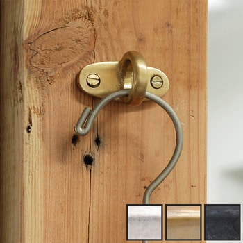 GALLUP(ギャラップ) Brass Products ステイプル アイ リング フック 4個セット #Silver 7505-53 Brass Products(ブラス・プロダクツ)