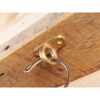 GALLUP(ギャラップ) Brass Products ステイプル アイ リング フック 4個セット #Silver 7505-53 Brass Products(ブラス・プロダクツ)