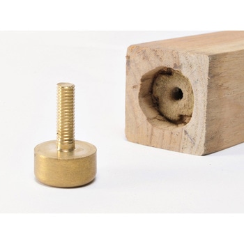 GALLUP(ギャラップ) Brass Products アジャスター 4個セット 直径20 ネジ径M6 #Gold 7505-54 Brass Products(ブラス・プロダクツ)
