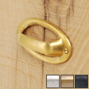 GALLUP(ギャラップ) Brass Products オーバル バックル プル 4個セット #Gold 7505-62 - Brass Products(ブラス・プロダクツ)