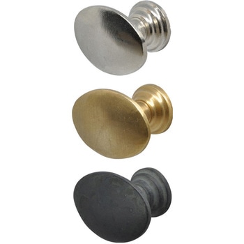 GALLUP(ギャラップ) Brass Products オーバル キャビネット ノブ 4個セット #Black 7505-63 Brass Products(ブラス・プロダクツ)