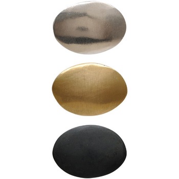 GALLUP(ギャラップ) Brass Products オーバル キャビネット ノブ 4個セット #Black 7505-63 Brass Products(ブラス・プロダクツ)
