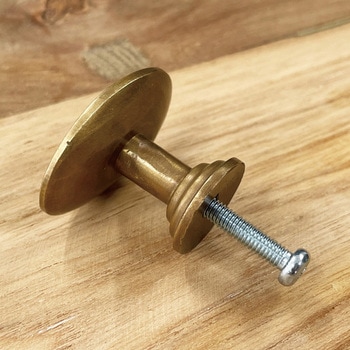 GALLUP(ギャラップ) Brass Products オーバル キャビネット ノブ 4個セット #Black 7505-63 Brass Products(ブラス・プロダクツ)