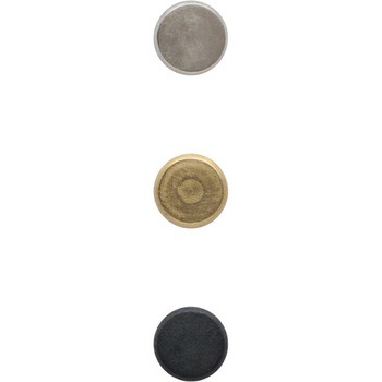 GALLUP(ギャラップ) Brass Productsフラットトップ ドロアー ノブ SMALL 4個セット #Silver 7505-66 - Brass Products(ブラス・プロダクツ)