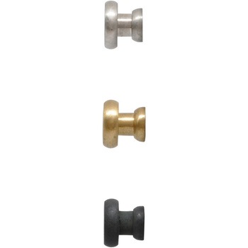 GALLUP(ギャラップ) Brass Productsフラットトップ ドロアー ノブ SMALL 4個セット #Silver 7505-66 - Brass Products(ブラス・プロダクツ)