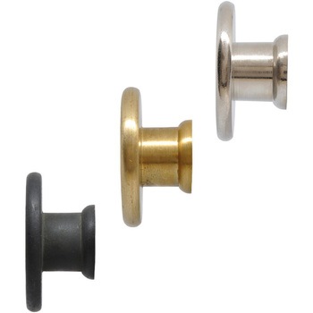 GALLUP(ギャラップ) Brass Productsフラットトップ ドロアー ノブ LARGE 4個セット #Black 7505-68 Brass Products(ブラス・プロダクツ)