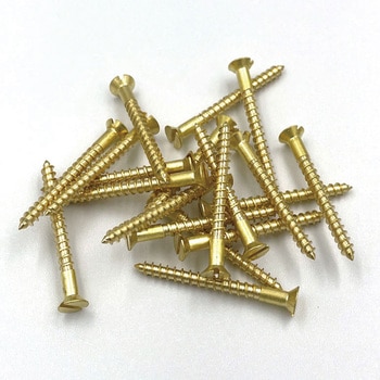 GALLUP(ギャラップ) Brass Products ブラススクリュー フラットヘッド M3×25mm(皿頭)20本パック Brass Products(ブラス・プロダクツ)