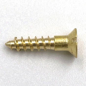 GALLUP(ギャラップ) Brass Products ブラススクリュー フラットヘッド M3.5×16mm(皿頭)20本パック - Brass Products(ブラス・プロダクツ)