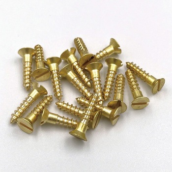 GALLUP(ギャラップ) Brass Products ブラススクリュー フラットヘッド M3.5×16mm(皿頭)20本パック - Brass Products(ブラス・プロダクツ)