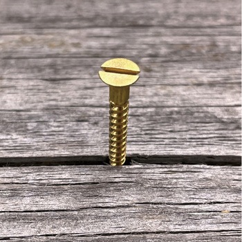 GALLUP(ギャラップ) Brass Products ブラススクリュー フラットヘッド M3.5×25mm(皿頭)20本パック Brass Products(ブラス・プロダクツ)