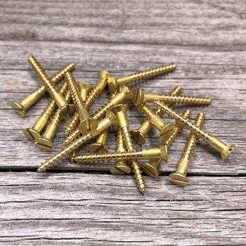GALLUP(ギャラップ) Brass Products ブラススクリュー フラットヘッド M3.5×30mm(皿頭)20本パック Brass Products(ブラス・プロダクツ)