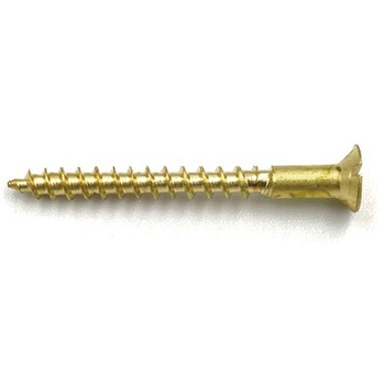 GALLUP(ギャラップ) Brass Products ブラススクリュー フラットヘッド M3.5×35mm(皿頭)20本パック Brass Products(ブラス・プロダクツ)