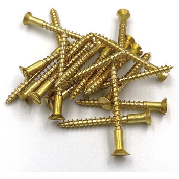 GALLUP(ギャラップ) Brass Products ブラススクリュー フラットヘッド M3.5×35mm(皿頭)20本パック Brass Products(ブラス・プロダクツ)
