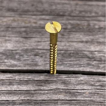 GALLUP(ギャラップ) Brass Products ブラススクリュー フラットヘッド M3.5×35mm(皿頭)20本パック Brass Products(ブラス・プロダクツ)