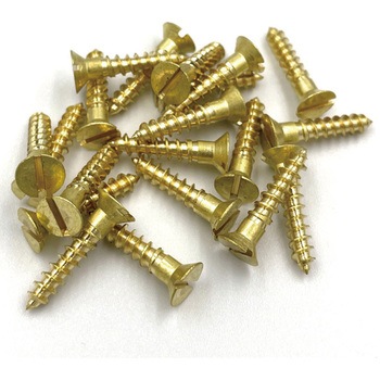 GALLUP(ギャラップ) Brass Products ブラススクリュー フラットヘッド M4×20mm(皿頭)20本パック Brass Products(ブラス・プロダクツ)