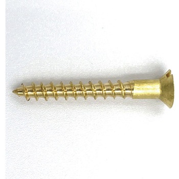 GALLUP(ギャラップ) Brass Products ブラススクリュー フラットヘッド M4×30mm(皿頭)20本パック Brass Products(ブラス・プロダクツ)