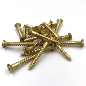 GALLUP(ギャラップ) Brass Products ブラススクリュー フラットヘッド M4×30mm(皿頭)20本パック Brass Products(ブラス・プロダクツ)