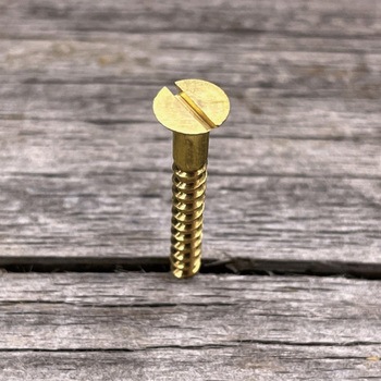 GALLUP(ギャラップ) Brass Products ブラススクリュー フラットヘッド M4×30mm(皿頭)20本パック Brass Products(ブラス・プロダクツ)