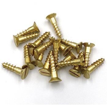 GALLUP(ギャラップ) Brass Products ブラススクリュー フラットヘッド M5×20mm(皿頭)20本パック Brass Products(ブラス・プロダクツ)